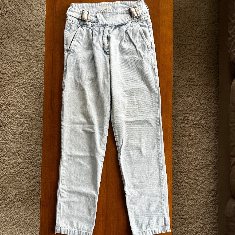 Sezane light wash jeans